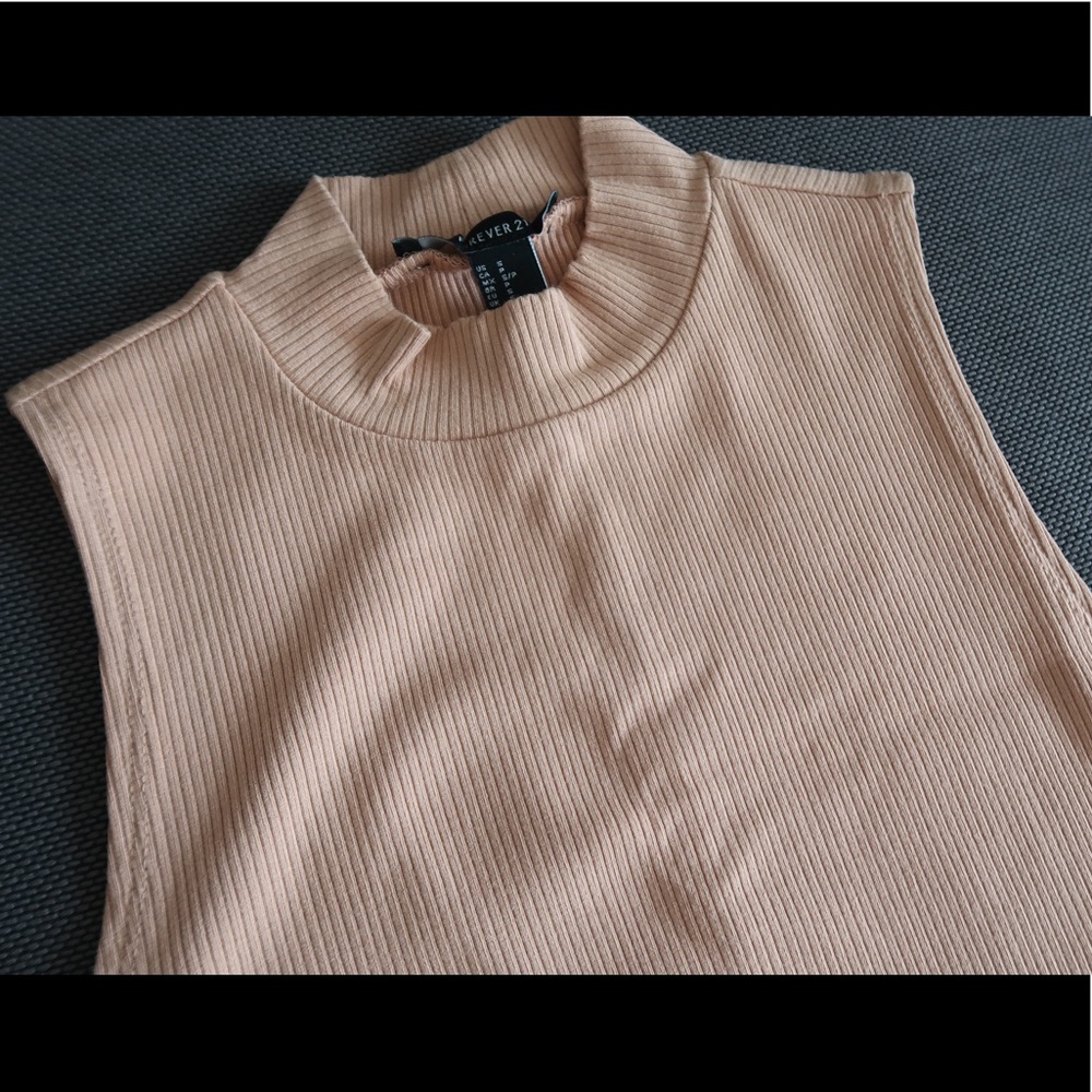 Forever21 Crop Collar Bodysuit
